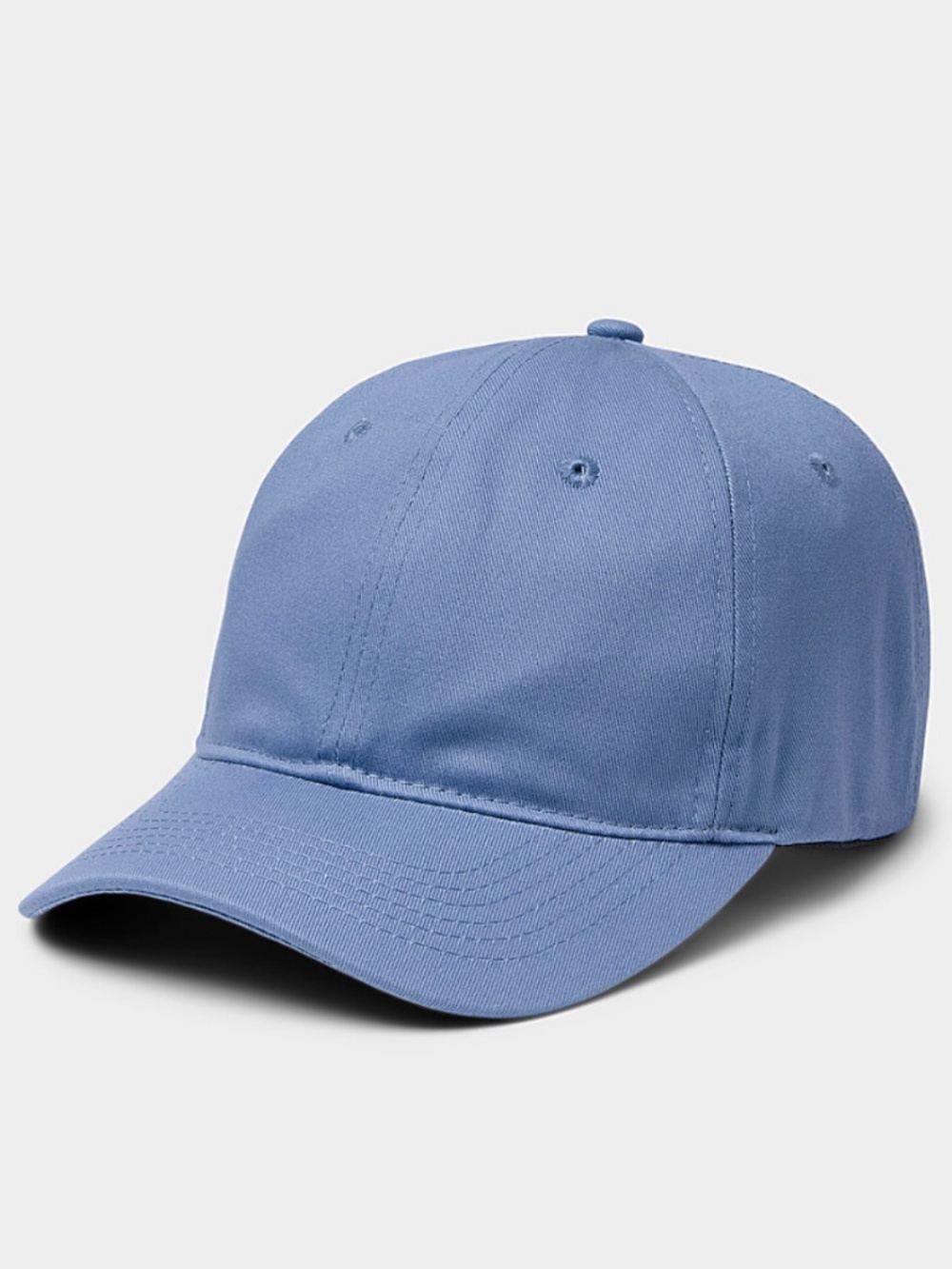 Unisex slate blue minimalist 100% organic cotton essential cap hat NWT